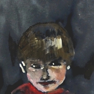 A CHILD//OIL ON PAPER//20X30//2009//SOLD
