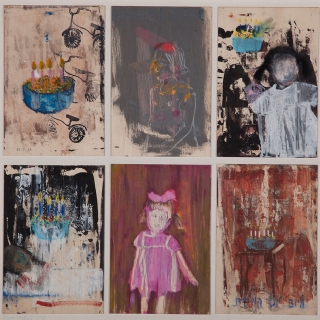<span style="font-size:14px">MY BIRTHDAY//MIXED TECH ON WOOD//60X60//2010</span>