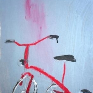 MY BIKE//OIL ON WOOD//20X30//2010