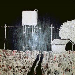 Kibbutz night//acrylic on canvas//2007//60X60//sold