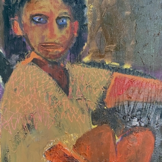 ההמתנה|שמן על בד|180X80|2024